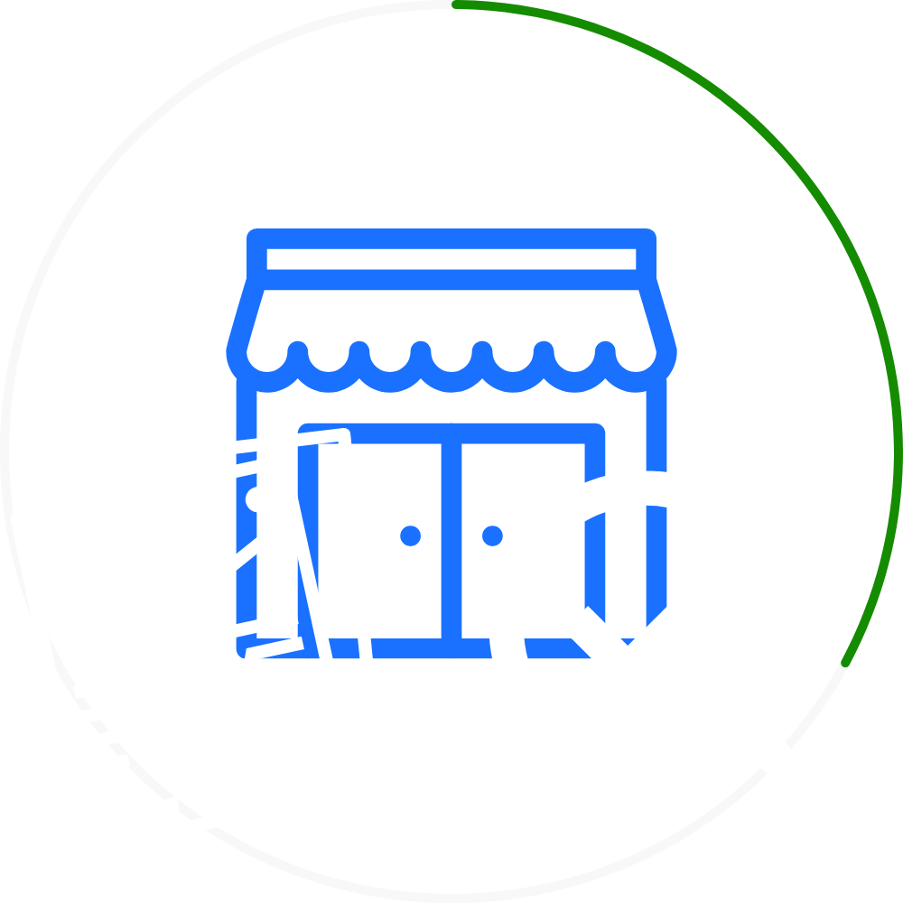 Storefront icon representing local business visibility | RS Gonzales | HVAC marketing services
